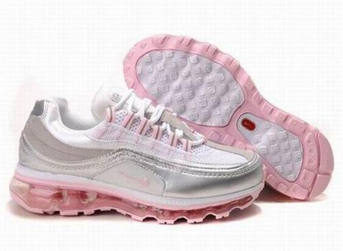Nike Air Max 24-7 White Gray Pink Womens Shoes