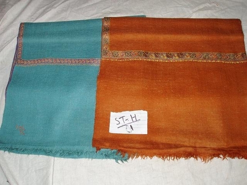 Pure Pashmina Paper Mache Border Embroidery Shawl