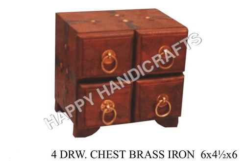 Wooden Brass Chest