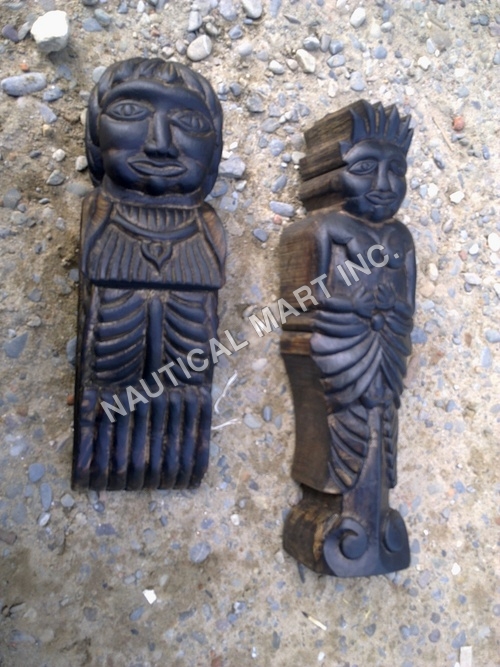Easy To Install Wooden Statue Set