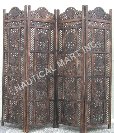 Brown Design Wooden Screen