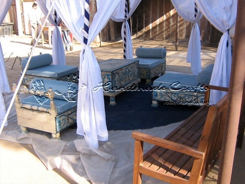 Traditional Indian Tents With Furniture
