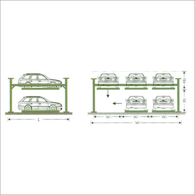 Parking System - Galvanized Steel, 2-11 Platforms | 2500kg Capacity, PLC Control, Space Saving, Multi-Level, Push Button Operation
