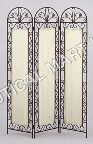 IRON WOODEN GLASS SCREEN 