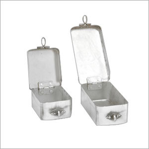 Aluminium Safe Deposit Boxes - Small Size, Silver Color | Lightweight, Portable, Durable, Food Grade Material with Hinged Lid for Secure Storage