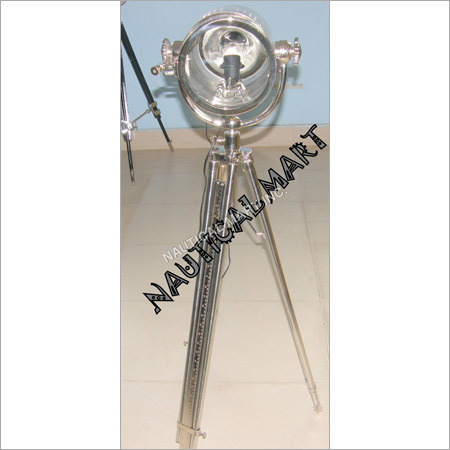 Nautical Search Light with Iron Scale Stand By Nautical Mart Inc.