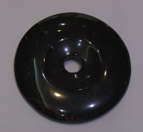 Black Agate Donut Shape