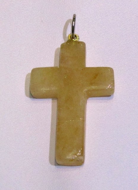 Yellow Quartz Cross Shape