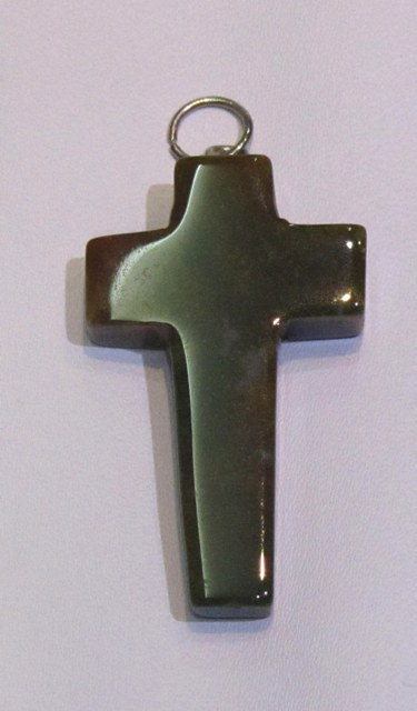 Grey Agate Cross Shape