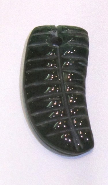Moss Agate Carved Nail Shape