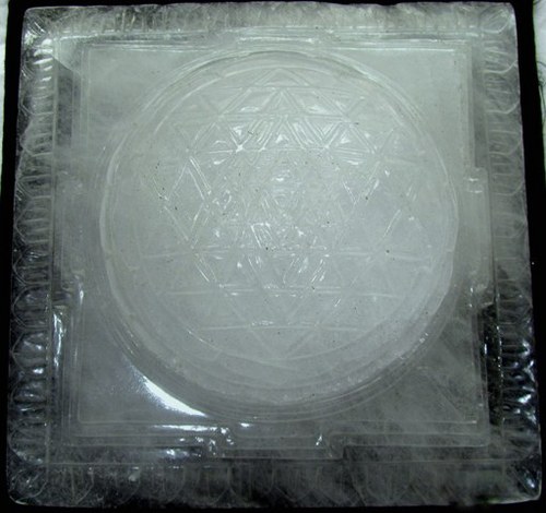 Natural Quartz Crystal Shree Yantra Natural Quartz Crystal Shree Yantra