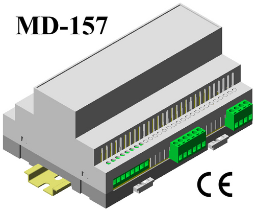 Din Rail PLC Module Enclosure 110*74*157