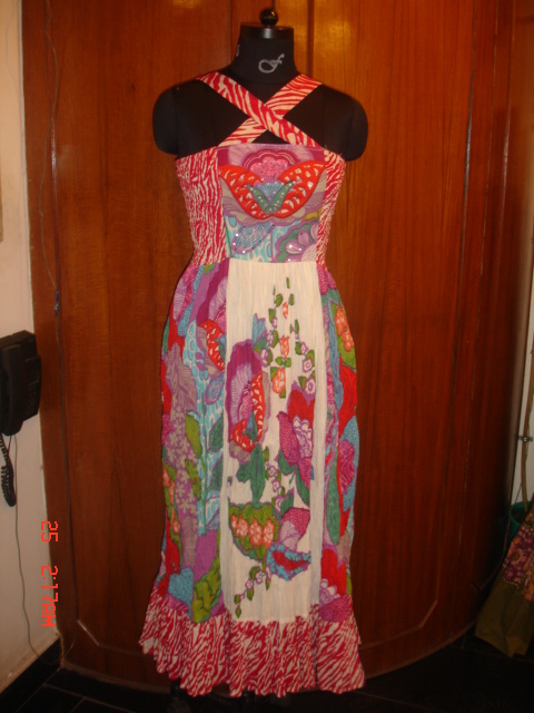 Voil Printed Dress