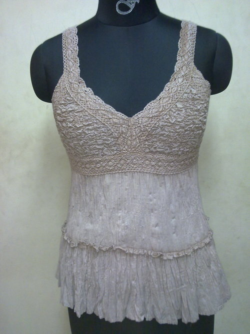 Cotton Acid Wash Ruching Top