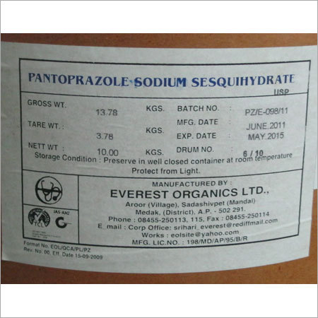 Pantoprazole Sodium Sesquihydrate