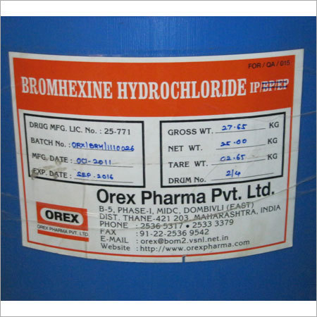 Bromhexine Hydrochloride IP
