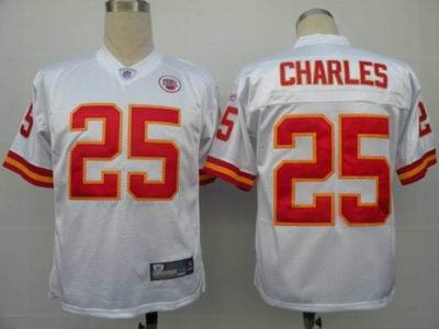 Kansas City Chiefs #25 Jamaal Charles White NFL Authentic Jerseys