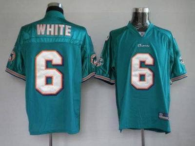 Miami Dolphins #6 Pat White Green NFL Authentic Jerseys