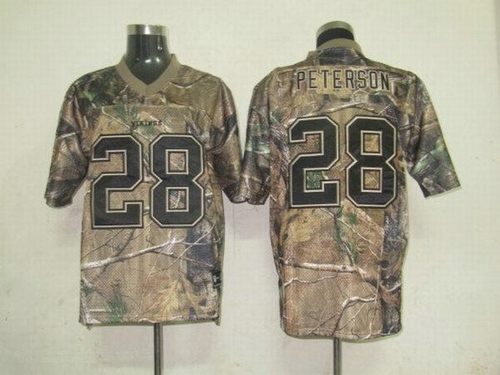 Minnesota Vikings #28 Adrian Peterson Camo NFL Authentic Jerseys