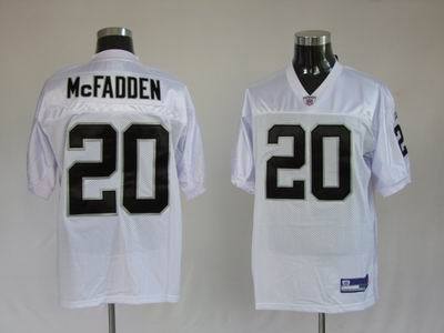 Oakland Raiders #20 Darren McFadden White NFL Authentic Jerseys