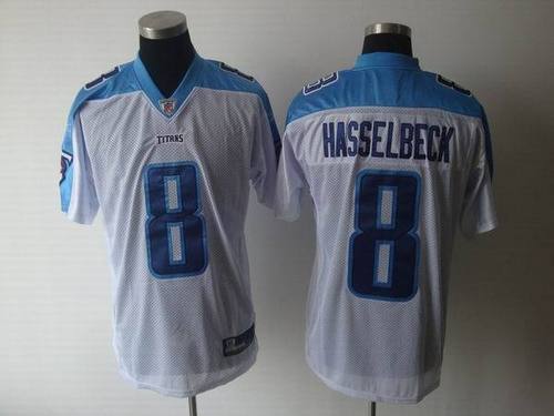 Tennessee Titans #8 Matt Hasselbeck White NFL Authentic Jerseys