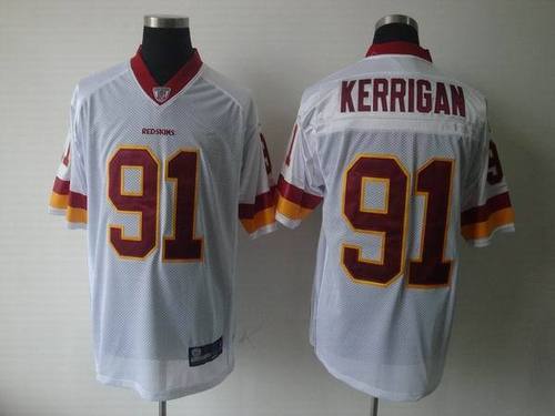 Washington Redskins #91 Ryan Kerrigan White NFL Authentic Jerseys