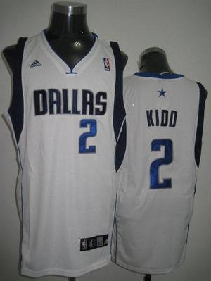 Dallas Mavericks #2 Jason Kidd White NBA Jerseys