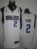 Dallas Mavericks #2 Jason Kidd White NBA Jerseys