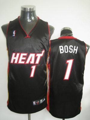 Miami Heat #1 Chris Bosh BlackNBA Jersey