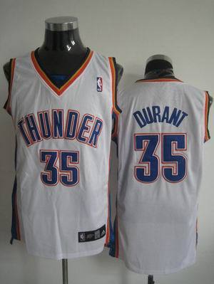 Oklahoma City Thunder #35 Kevin Durant White NBA Jerseys