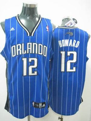 Orlando Magic #12 Dwight Howard Blue NBA Jerseys