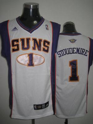 Phoenix Suns #1 Amar'e Stoudemire White NBA Jerseys