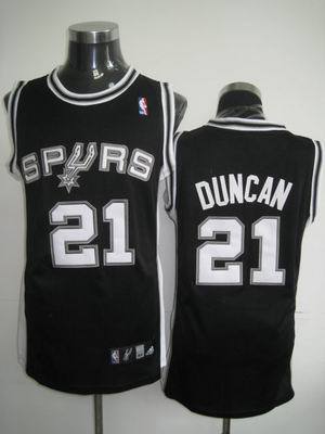 San Antonio Spurs #21 Tim Duncan Black NBA Jerseys