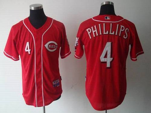 Cincinnati Reds #4 Brandon Phillips Red MLB Jerseys