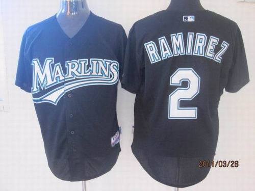 Florida Marlins #2 Hanley Ramirez Blue MLB Jerseys