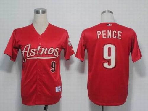 Houston Astros #9 Hunter Pence Red MLB Jerseys
