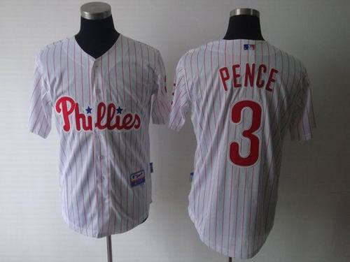 Philadelphia Phillies #3 Hunter Pence White MLB Jerseys