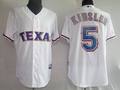 Texas Rangers #5 Ian Kinsler White MLB Jerseys
