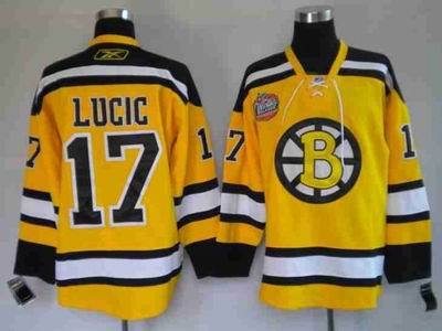 Boston Bruins #17 Milan Lucic Yellow Winter Classic NHL Jerseys