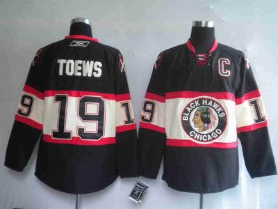 Chicago Blackhawks #19 Jonathan Toews Black Third NHL Jerseys