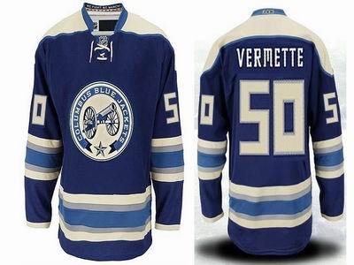 Columbus Blue Jackets #50 Antoine Vermette Blue Third NHL Jerseys