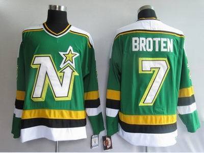 Dallas Stars #7 Neal Broten Green CCM NHL Jerseys