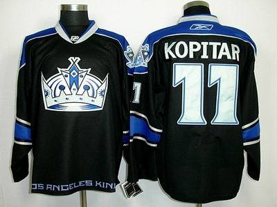 Los Angeles Kings #11 Anze Kopitar Black Third NHL Jerseys