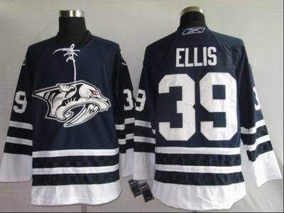 Nashville Predators #39 Dan Ellis Blue Third NHL Jerseys