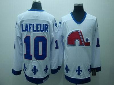 Quebec Nordiques #10 Guy Lafleur White CCM NHL Jerseys