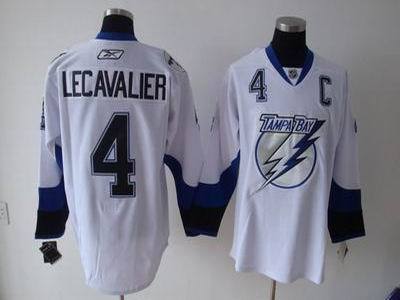 Tampa Bay Lightning #4 Vincent Lecavalier White NHL Jerseys