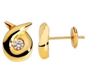 Ag Real Diamond Two Stone Fancy Earring # AGSE0060