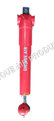 Compressed Air Filter - Stainless Steel, Red | HEPA Filtration Grade, Easy Installation, 1-Year Warranty, Industrial Use, 100-150°F Temperature