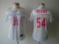 Chicago Bears #54 Brian Urlacher White 2011 Breast Cancer Awareness Fashion NFL Women's Jerseys