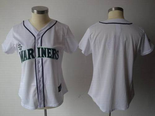 Seattle Mariners Blank White Women's Jerseys
